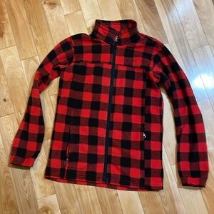 Columbia Buffalo check/plaid fleece zip-up